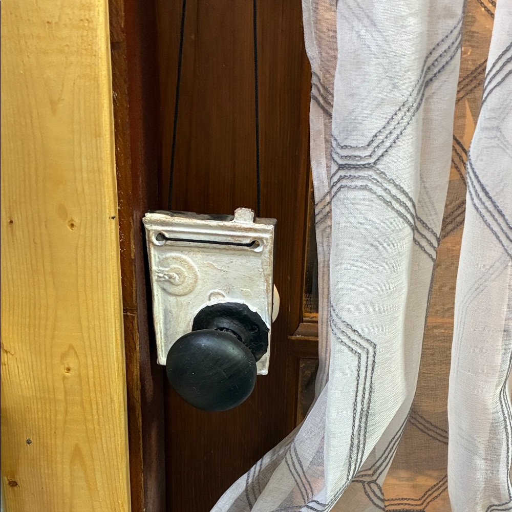 Vintage Black and White Door Knob Wall Decor